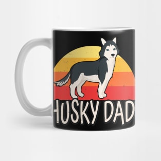 Husky Dad Retro Siberian Huskies Dog Owner Pet Mug
